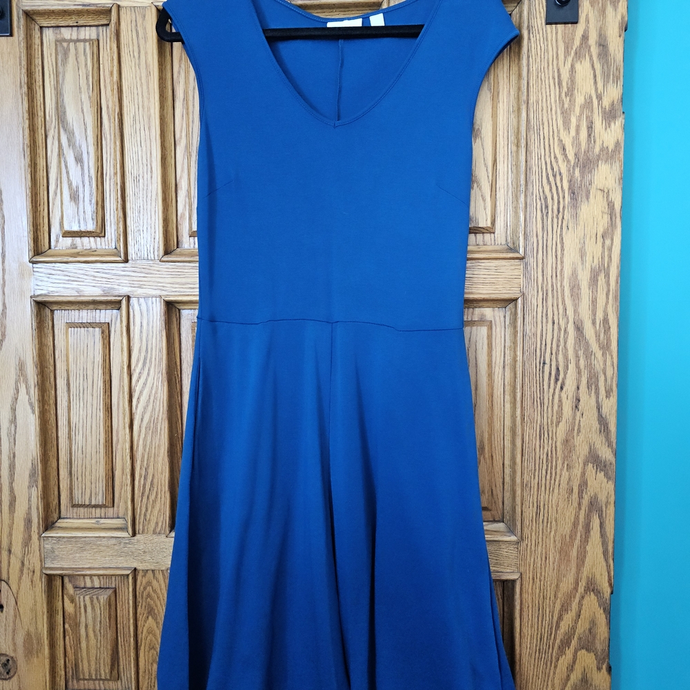 New York & Company Royal Blue Midi Dress